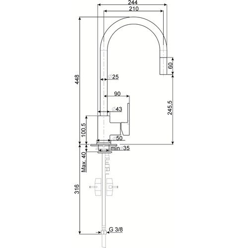 Змішувач кухонний Smeg - MID 2 CR 29_36049 фото