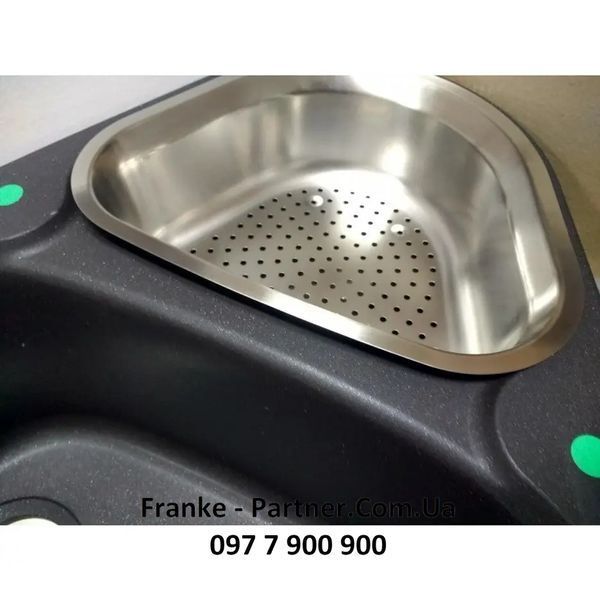 Кухонна мийка Franke Antea AZG 661-E (114.0499.223) гранітна - врізна - кутова - колір Онікс 114.0499.223 фото