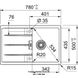 Кухонна мийка Franke Centro CNG 611-78 (114.0701.814) гранітна - врізна - оборотна - колір Сірий камінь 114.0701.814 фото 2