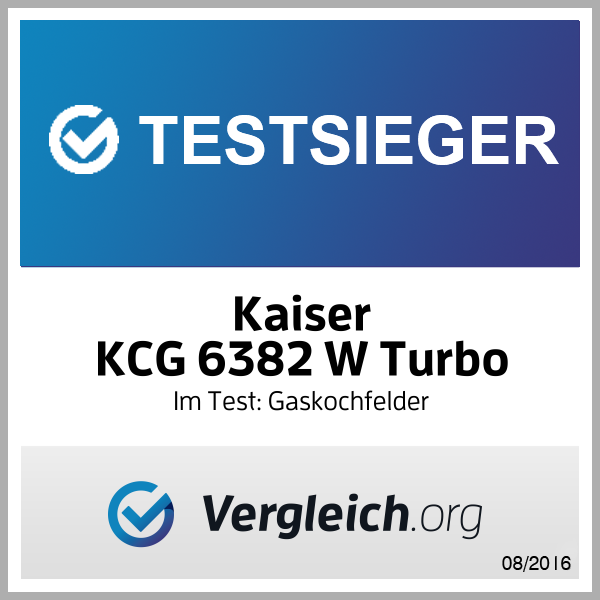 Газова варильна поверхня Kaiser KCG 6382 W Turbo 323-01 фото