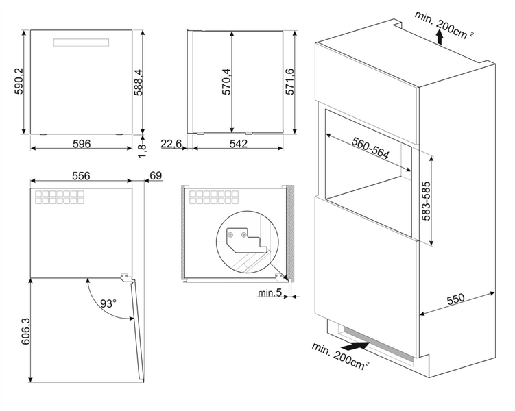 Винна шафа вбудована Smeg - CVI629NR3 16_41418 фото