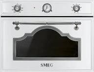 Вбудовувана компактна духова шафа з мікрохвилями Smeg SF4750MBS Cortina, біла, 40 л Smeg SF4750MBS фото