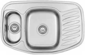 Нерж. мийка 78x51 угл. с фрукт. декор (0,80) 8211.401.0329 фото