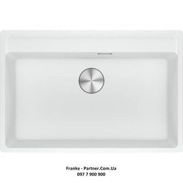 Кухонна мийка Franke Maris MRG 610-72 TL (114.0661.771) гранітна - врізна - колір Білий 114.0661.771 фото