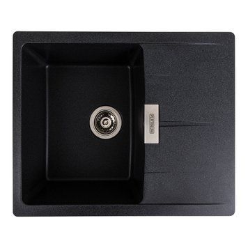 Гранітна мийка для кухні Platinum 6250 ZIRKONE матовий карбон 000040786 фото