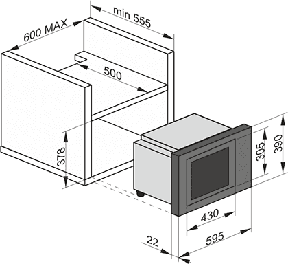 Mікрохвильова піч Kaiser EM 2545 ElfAD вбудована 232-01 фото