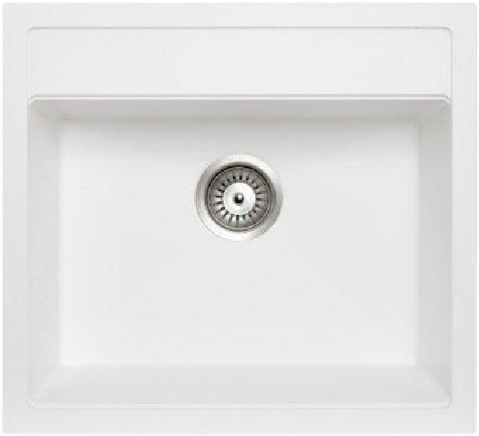 Гранітна мийка Quadro 56x51 Alpine White 8221.301.0545 фото