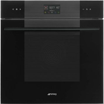 Вбудовувана електрична духова шафа Smeg SOP6102TB3 Linea, чорне скло, 68 л, піролітичне очищення SOP6102TB3 фото