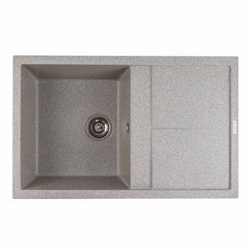 Гранітна мийка для кухні Platinum 7950 Selena матова Сіра 000034928 фото