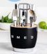 Органайзер для столовых приборов Caddy з набором столових приборів чорний Smeg CAD103 фото 1