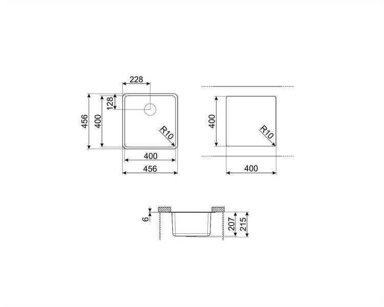 Мийки гранітні Smeg VZP45B VZP45B фото