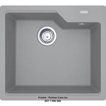 Кухонна мийка Franke Urban UBG 610-56 (114.0701.788) гранітна - врізна - колір Сірий камінь - (пластиковий коландер у комлекті) 114.0701.788 фото