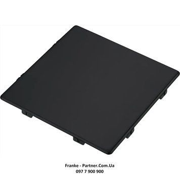 Квадратна декоративна кришка вентиля Color Line Franke (112.0670.893) до мийок серії Kubus 2 KNG чорний матовий 112.0670.893 фото