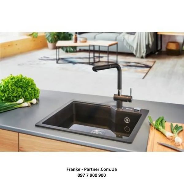 Кухонна мийка Franke Urban UBG 610-56 (114.0701.788) гранітна - врізна - колір Сірий камінь - (пластиковий коландер у комлекті) 114.0701.788 фото