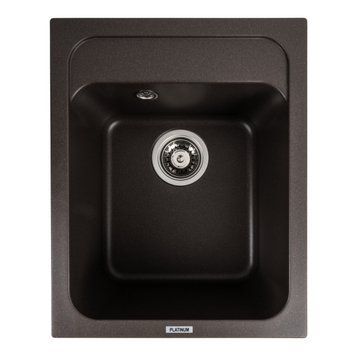 Гранітна мийка для кухні Platinum 4050 KORRADO матова Темна скеля 000039598 фото