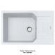 Кухонна мийка Franke Urban UBG 611-78 XL (114.0574.981) гранітна - врізна - оборотна - колір Білий - (пластиковий коландер у комлекті) Архів 114.0574.981 фото 1