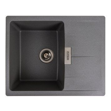 Гранітна мийка для кухні Platinum 6250 ZIRKONE матовий сірий мусон 000040793 фото