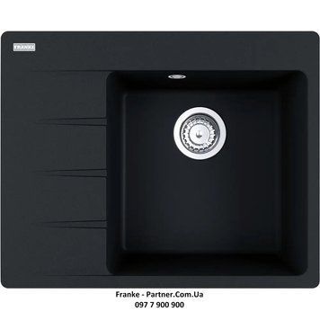 Кухонна мийка Franke Centro CNG 611-62 TL (114.0630.455) гранітна - врізна - крило ліворуч - колір Онікс 114.0630.455 фото