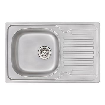 Кухонна мийка Qtap 7850 0,8 мм Satin (QT7850SAT08) QT7850SAT08 фото