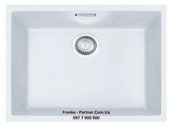 Кухонна мийка Franke Sirius SID 110-50 (125.0395.608) з тектонайта - монтаж під стільницю - колір Білий 125.0395.608 фото