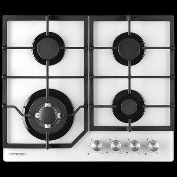 Газова варильна поверхня 60 cm загартоване скло Concept PDV7460wh WHITE pdv7460wh фото