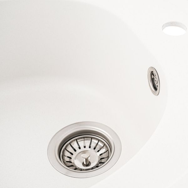 Гранітна мийка для кухні Platinum 510 LUNA матова Білосніжна 000025053 фото
