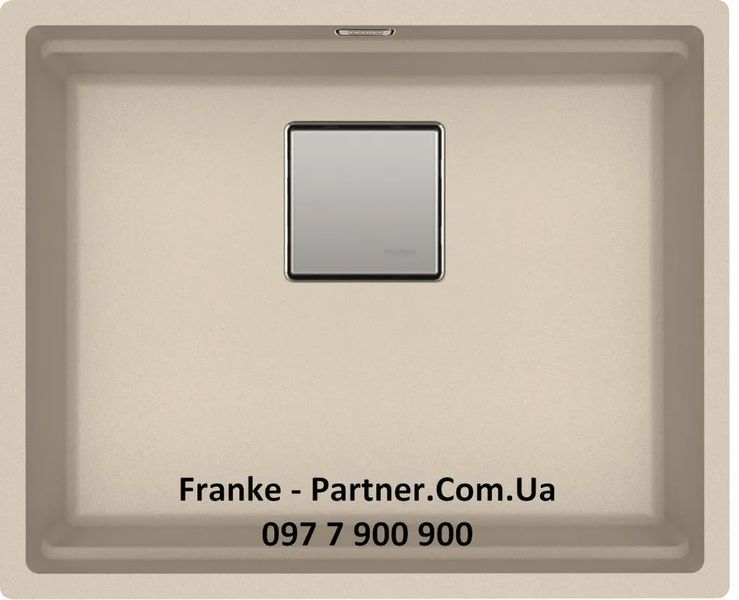 Кухонна мийка Franke KUBUS 2 KNG 110-52 (125.0517.041) гранітна - монтаж під стільницю - колір Сахара - (коландер та килимок Rollmat у комплекті) 125.0517.041 фото