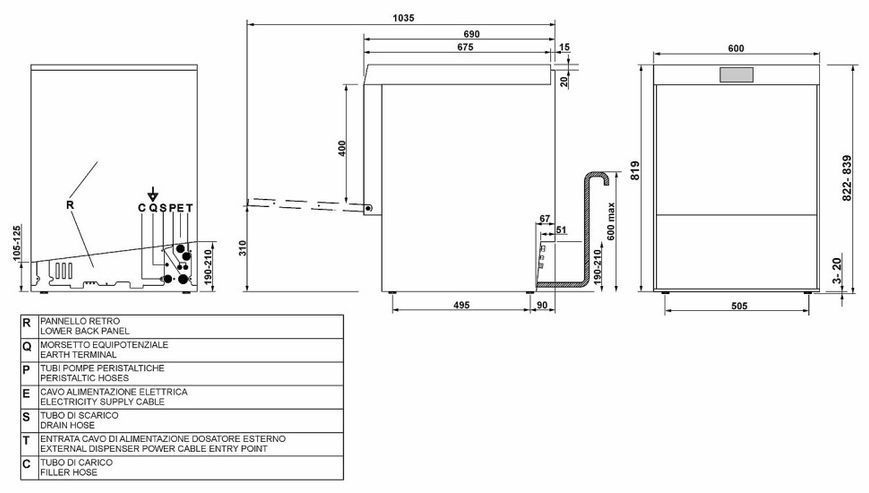 Професійні посудомийні машини Smeg SPD526S SPD526S фото