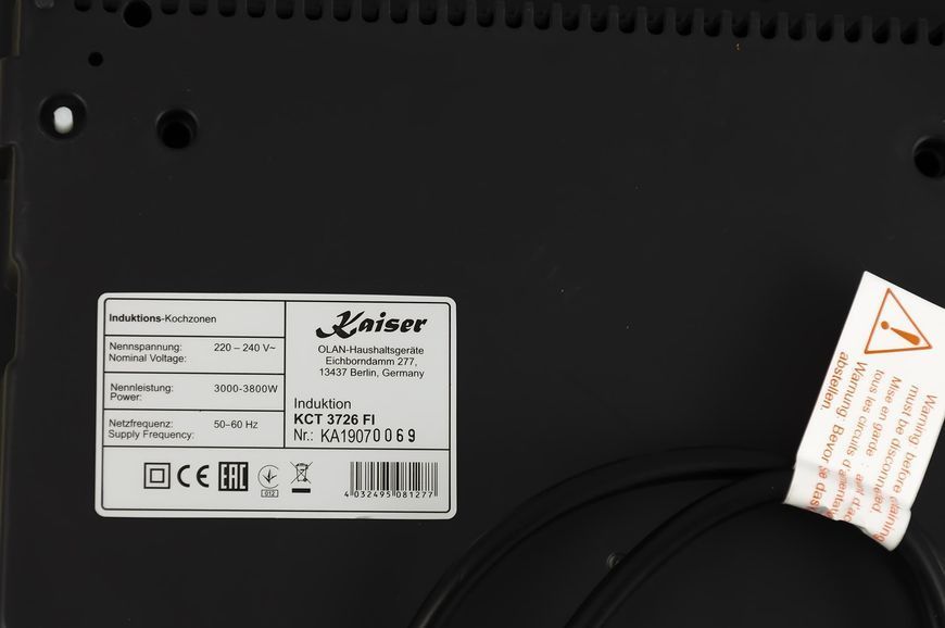 Варильна поверхня електрична Kaiser KCT 3726 FI 337-01 фото