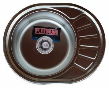Кухонна мийка з нержавіючої сталі Platinum ПОЛІРОВКА 5745 (0,8/180 мм) 000000343 фото