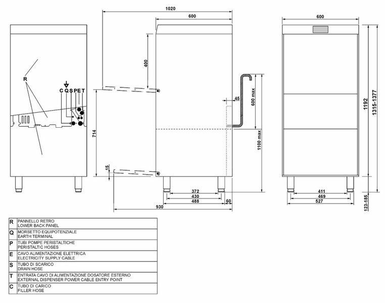 Професійні посудомийні машини Smeg SPF525 SPF525 фото