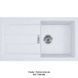 Кухонна мийка Franke Sirius S2D Slim 611-78 (143.0632.395) з тектонайта - врізна - оборотна - колір Білий (2 отвори) - Архів 143.0632.395 фото 1