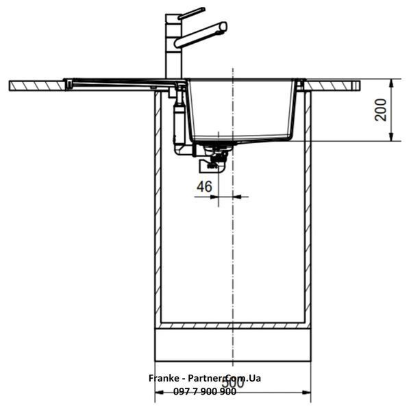 Кухонна мийка Franke Sirius 2.0 S2D 611-78 (143.0621.332) з тектонайта - врізна - оборотна - колір Білий (2 отвори) 143.0621.332 фото
