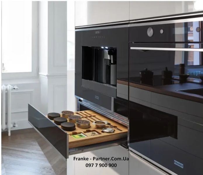 Шухляда Franke з аксесуарами для кавомашини Mythos FMY 14 CMD BK (131.0694.163) чорне скло 131.0694.163 фото