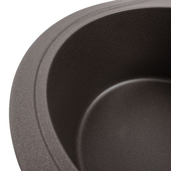 Гранітна мийка для кухні Platinum 5847 ONYX матова Темна скеля 000039616 фото