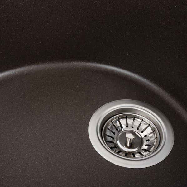 Гранітна мийка для кухні Platinum 5847 ONYX матова Темна скеля 000039616 фото
