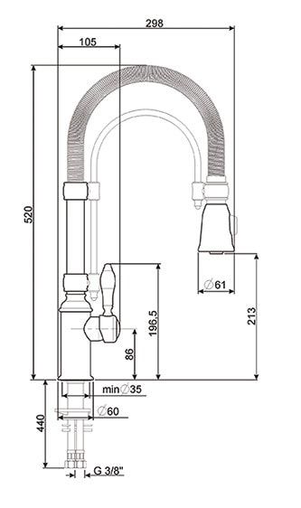 Змішувач кухонний Smeg - MIDR 7 O-2 29_22706 фото