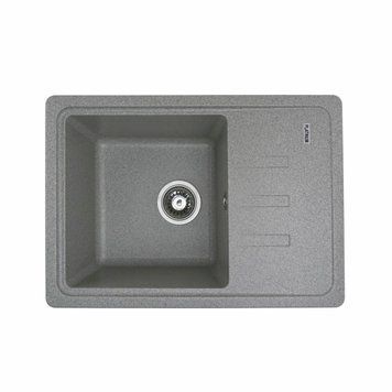Гранітна мийка для кухні Platinum 6243 LIANA матова Сіра 000026562 фото