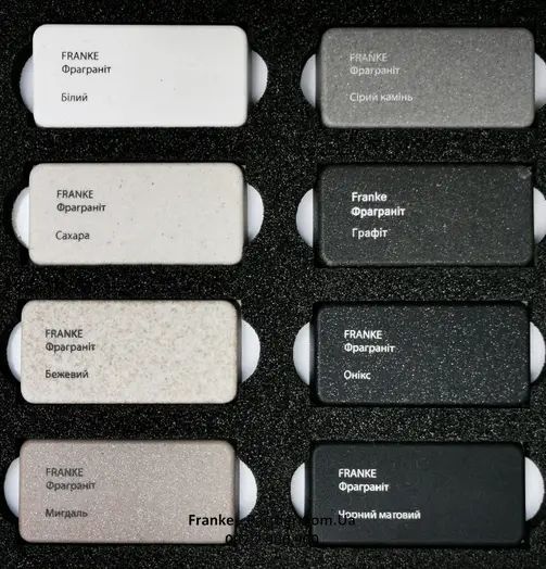 Кухонна мийка Franke Urban UBG 610-56 (114.0663.896) гранітна - врізна - колір Чорний матовий - (пластиковий коландер у комлекті) Архів 114.0663.896 фото