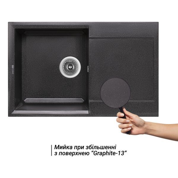 Кухонна мийка Lidz 790x495/230 GRF-13 (LIDZGRF13790495230) LIDZGRF13790495230 фото