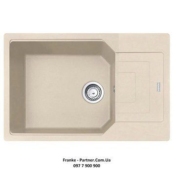 Кухонна мийка Franke Urban UBG 611-78 XL (114.0701.798) гранітна - врізна - оборотна - колір Бежевий - (пластиковий коландер у комлекті) 114.0701.798 фото