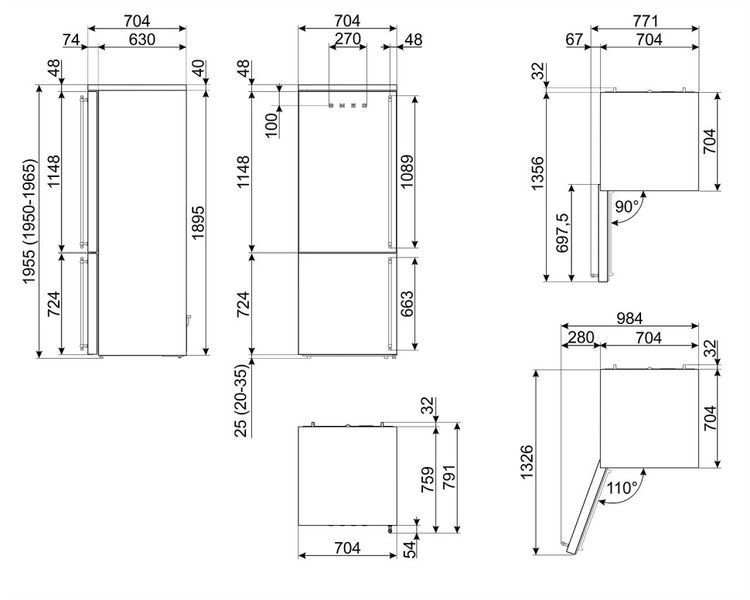 Холодильники Smeg FA8005LAO6 FA8005LAO6 фото