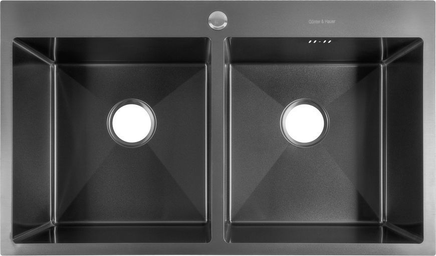 Laber 8622 Black: кухонна мийка Gunter & Hauer (86x51 см) Laber8622Black фото