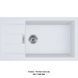 Кухонна мийка Franke Sirius 2.0 S2D Slim 611-78 XL (143.0627.387) з тектонайта - врізна - оборотна - колір Білий (2 отвори) - Архів 143.0627.387 фото 1
