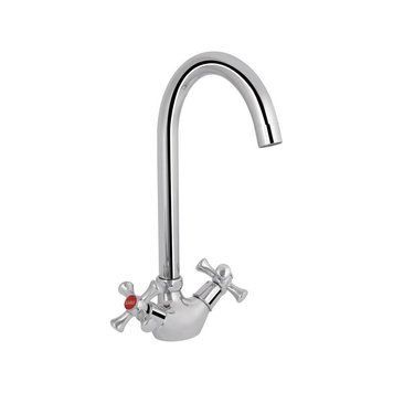 Змішувач для кухні Lidz Lamb 278F двохвентильний LDLAM278FCRM35071 Chrome SD00041174 фото