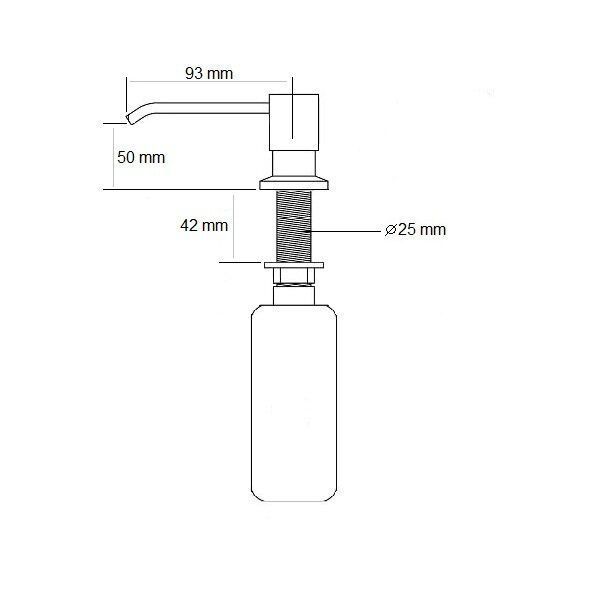 FASD 35 Inox (дозатор для мила) 8241.401.0431 фото