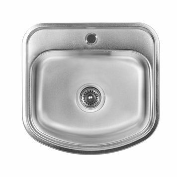 Кухонна мийка з нержавіючої сталі Platinum САТИН 4947 (0,8/180 мм) 000000280 фото