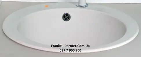 Кухонна мийка Franke Ronda ROG 610 (114.0381.020) гранітна - врізна - колір Білий 114.0381.020 фото