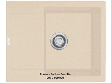 Кухонна мийка Franke Maris MRG 611-62 (114.0380.983) гранітна - врізна - оборотна - колір Бежевий - Архів 114.0380.983 фото
