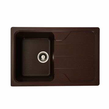 Гранітна мийка для кухні Platinum 7850 VERONA матова Мокко 000025154 фото